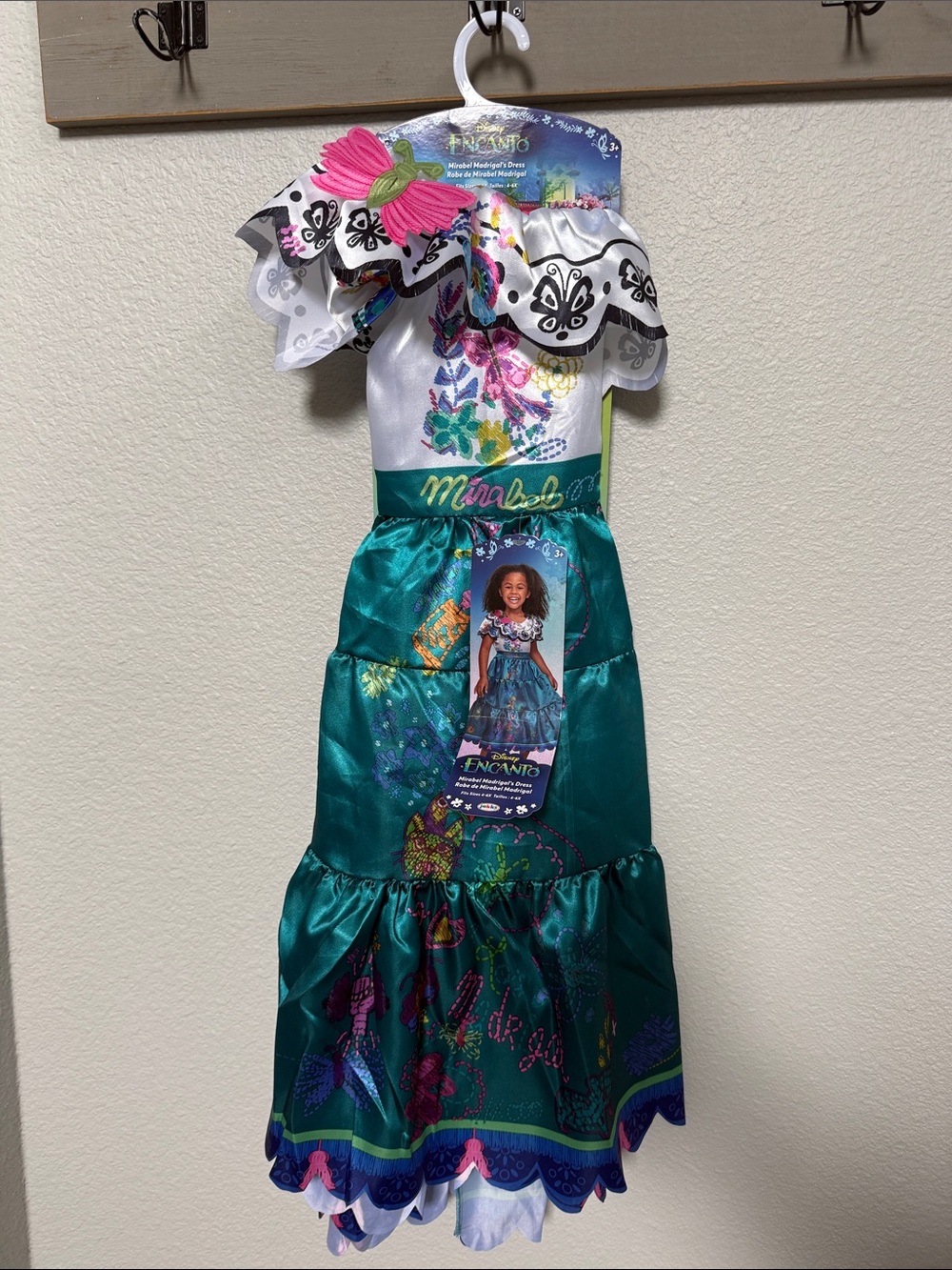 Girls Teal Floral Tiered Skirt — Mirabel Inspired
